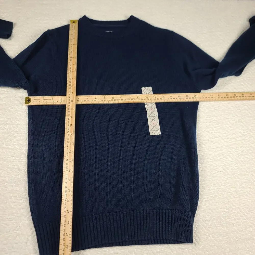 Fisherman Nautical St Johns Bay blue men's sweater size S Minimalist
